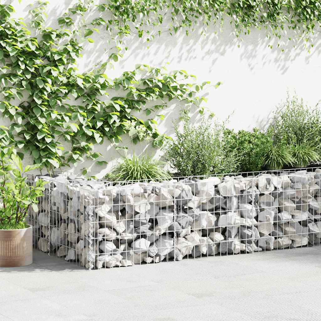 8718475521587_m_en_hd_1 vidaXL Gabion Basket Galvanised Steel 300x30x50 cm - Image 1