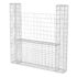 vidaXL Gabion Basket U-Shape Galvanised Steel 160x20x150 cm - Image 2