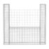 vidaXL Gabion Basket U-Shape Galvanised Steel 160x20x150 cm - Image 4
