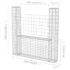 vidaXL Gabion Basket U-Shape Galvanised Steel 160x20x150 cm - Image 6