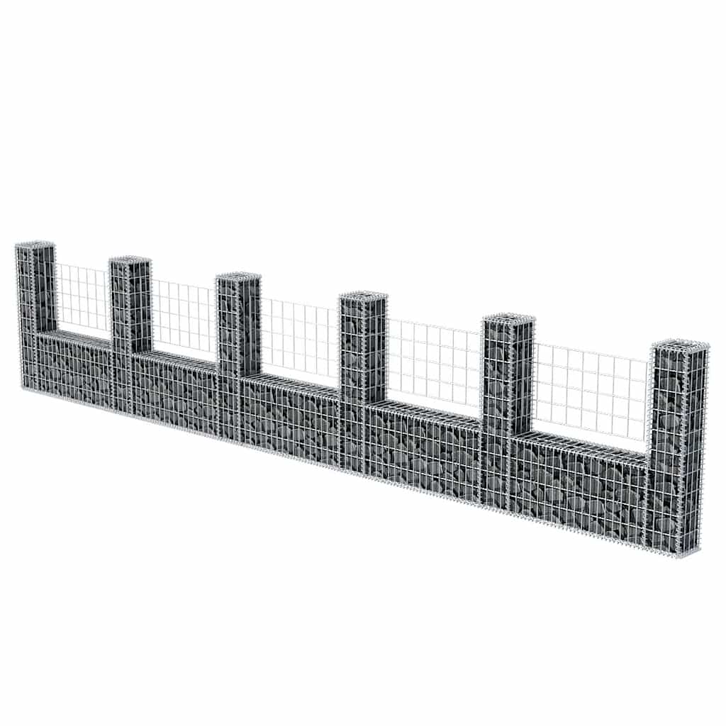 8718475521679_g_en_hd_1 vidaXL Gabion Basket U-Shape Galvanised Steel 570x20x100 cm - Image 3