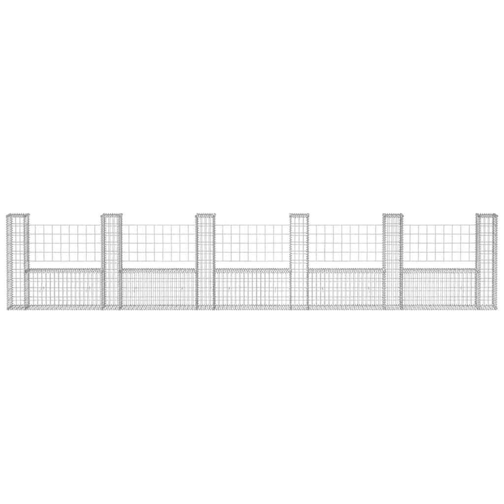 8718475521679_g_en_hd_2 vidaXL Gabion Basket U-Shape Galvanised Steel 570x20x100 cm - Image 4