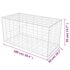 vidaXL Gabion Basket Galvanised Steel 100x50x50 cm - Image 8