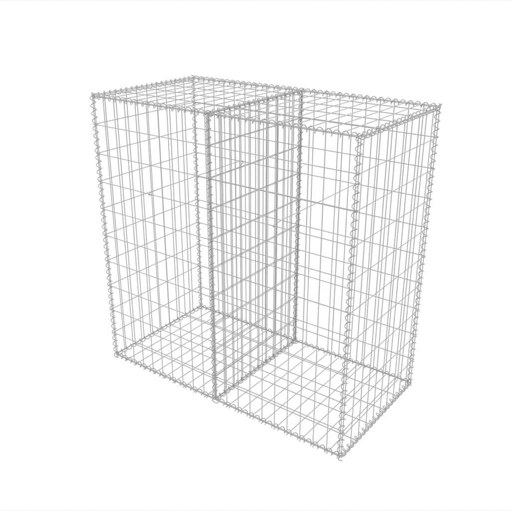 8718475521709_a_en_hd_1 vidaXL Gabion Basket Galvanised Steel 100x50x100 cm - Image 2