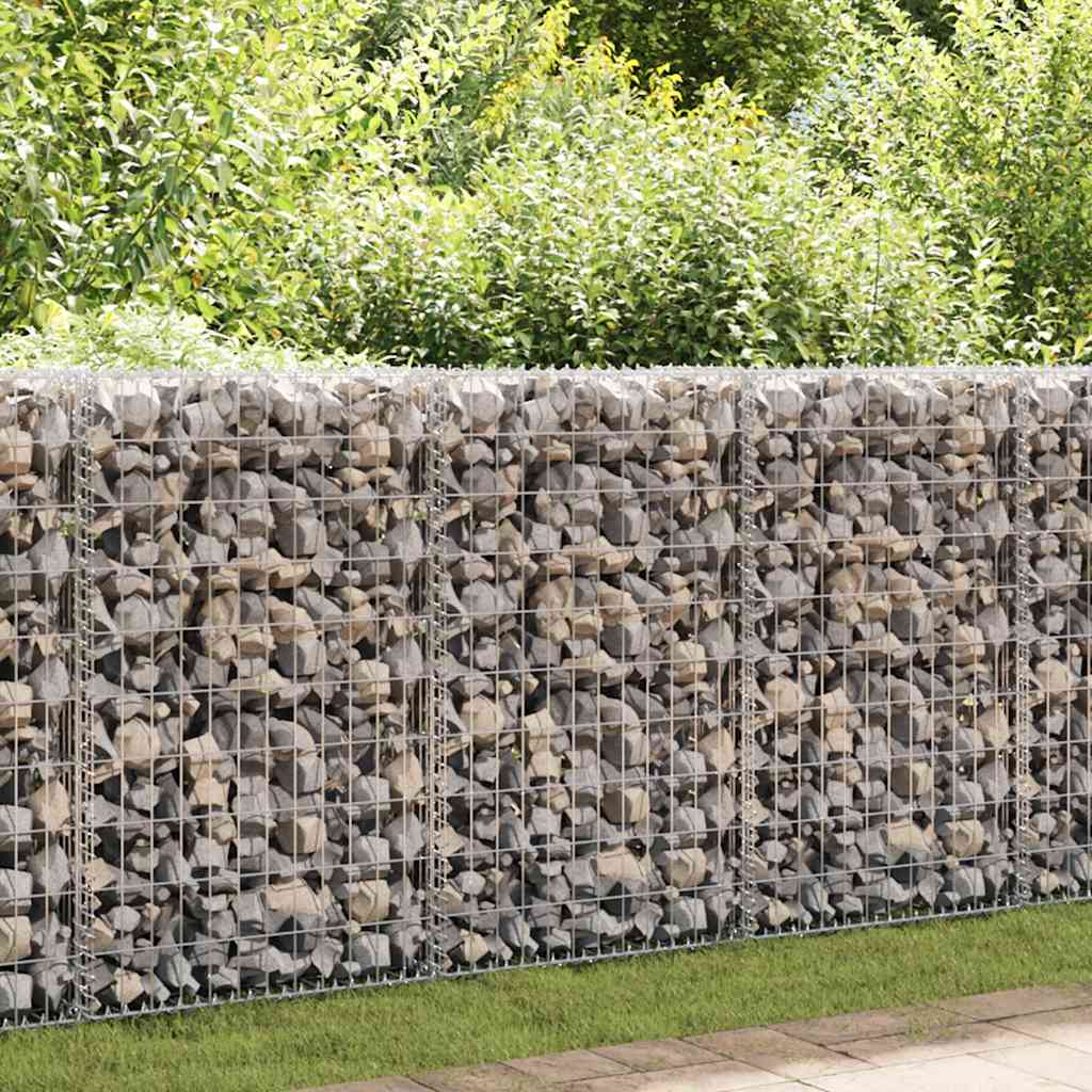 8718475521723_m_en_hd_1 vidaXL Gabion Basket Galvanised Steel 200x50x100 cm - Image 1