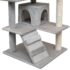 vidaXL Cat Tree with Sisal Scratching Posts 125 cm Grey - Image 4