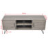 vidaXL TV Cabinet 120x40x45 cm Grey - Image 6
