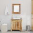 vidaXL Bathroom Vanity Cabinet with Mirror Solid Mango Wood - Image 3