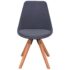 vidaXL Dining Chairs 2 pcs Dark Grey Fabric - Image 3