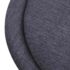 vidaXL Dining Chairs 2 pcs Dark Grey Fabric - Image 5