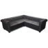vidaXL Chesterfield Corner Sofa 5-Seater Artificial Leather Black - Image 3