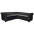 vidaXL Chesterfield Corner Sofa 5-Seater Artificial Leather Black - Image 4