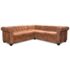 vidaXL Chesterfield Corner Sofa 5-Seater Artificial Leather Brown - Image 4
