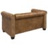 vidaXL Chesterfield Sofa 2-Seater Artificial Leather Brown - Image 5
