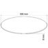 vidaXL Table Top Tempered Glass Round 500 mm - Image 4