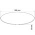 vidaXL Table Top Tempered Glass Round 900 mm - Image 4