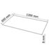 vidaXL Table Top Tempered Glass Rectangular 1200x650 mm - Image 4