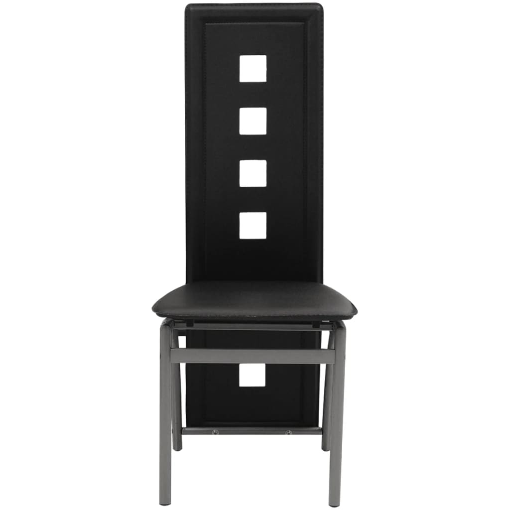 8718475525332_g_en_hd_1 vidaXL Dining Chairs 2 pcs Black Faux Leather - Image 2