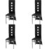 vidaXL Dining Chairs 4 pcs Black Faux Leather