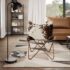 vidaXL Butterfly Chair Brown and White Real Cowhide Leather - Image 3