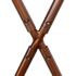 vidaXL Butterfly Chair Brown and White Real Cowhide Leather - Image 11