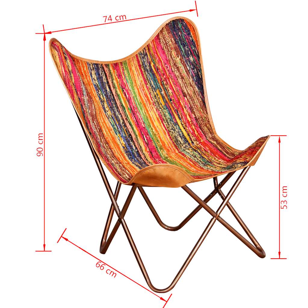 8718475525790_g_en_hd_10 vidaXL Butterfly Chair Multicolour Chindi Fabric - Image 12