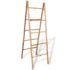 vidaXL Double Towel Ladder with 5 Rungs Bamboo 50x160 cm