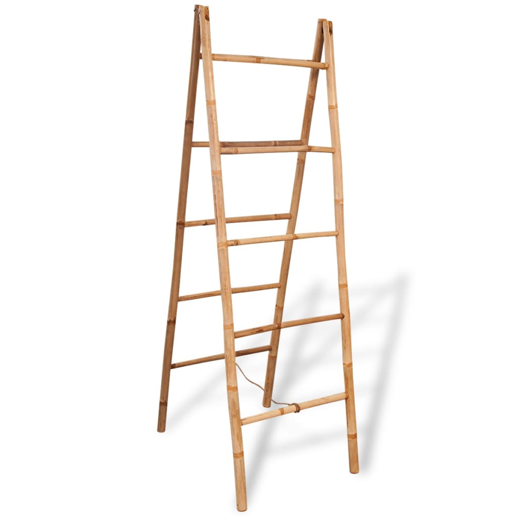 8718475525950_a_en_hd_1 vidaXL Double Towel Ladder with 5 Rungs Bamboo 50x160 cm - Image 1