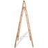vidaXL Double Towel Ladder with 5 Rungs Bamboo 50x160 cm - Image 3