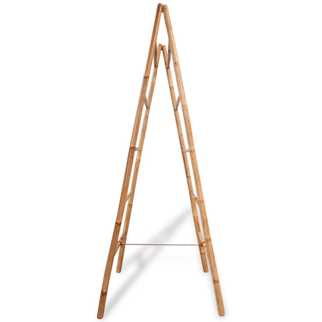 8718475525950_g_en_hd_2 vidaXL Double Towel Ladder with 5 Rungs Bamboo 50x160 cm - Image 3