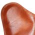 vidaXL Butterfly Chair Brown Real Leather - Image 6
