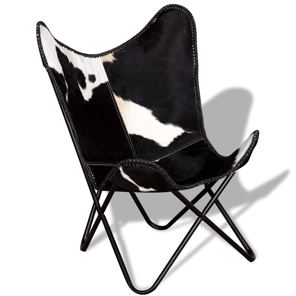 8718475526100_g_en_hd_4 vidaXL Butterfly Chair Black and White Real Cowhide Leather - Image 6