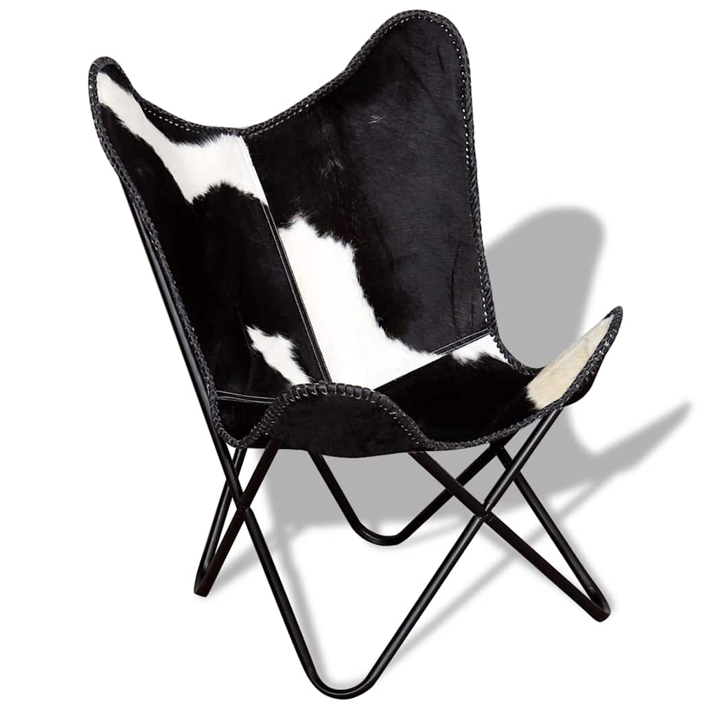 8718475526100_g_en_hd_5 vidaXL Butterfly Chair Black and White Real Cowhide Leather - Image 7