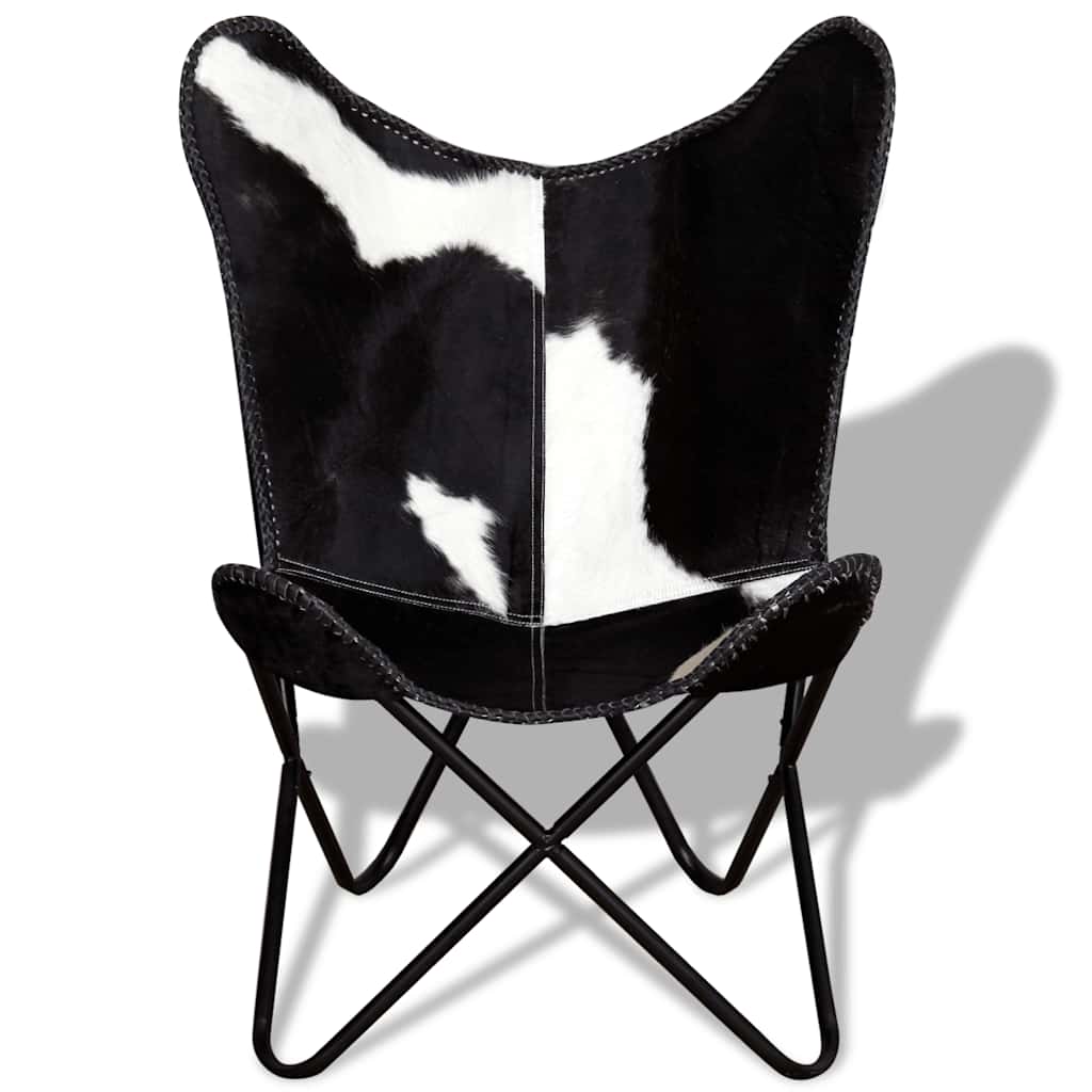 8718475526100_g_en_hd_6 vidaXL Butterfly Chair Black and White Real Cowhide Leather - Image 8