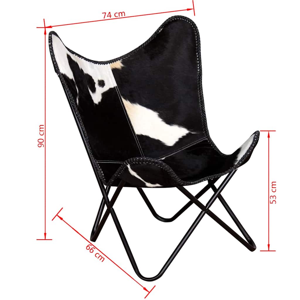 8718475526100_g_en_hd_8 vidaXL Butterfly Chair Black and White Real Cowhide Leather - Image 10