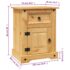 vidaXL Bedside Cabinet Mexican Pine Corona Range 53x39x66 cm - Image 11