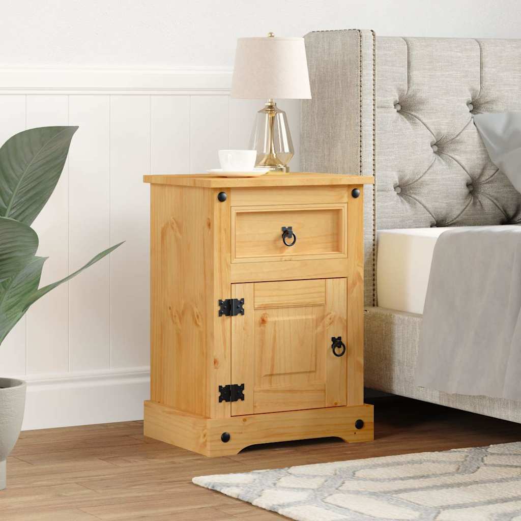 8718475526117_m_en_hd_1 vidaXL Bedside Cabinet Mexican Pine Corona Range 53x39x66 cm - Image 1