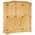 vidaXL Wardrobe Mexican Pine Corona Range 3 Doors - Image 2