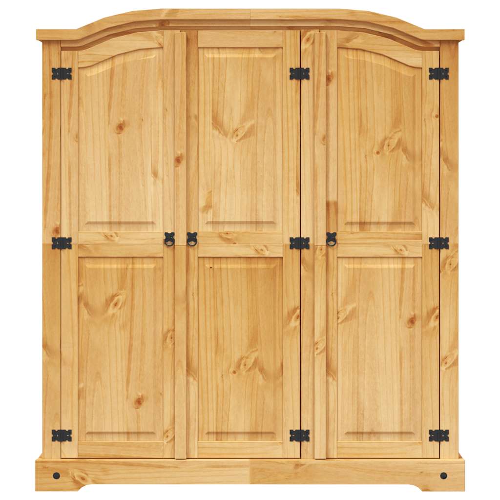 8718475526148_g_en_hd_2 vidaXL Wardrobe Mexican Pine Corona Range 3 Doors - Image 5