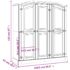 vidaXL Wardrobe Mexican Pine Corona Range 3 Doors - Image 11
