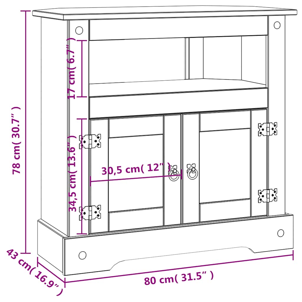 8718475526209_g_en_hd_8 vidaXL Console Table Mexican Pine Corona Range 80x43x78 cm - Image 11
