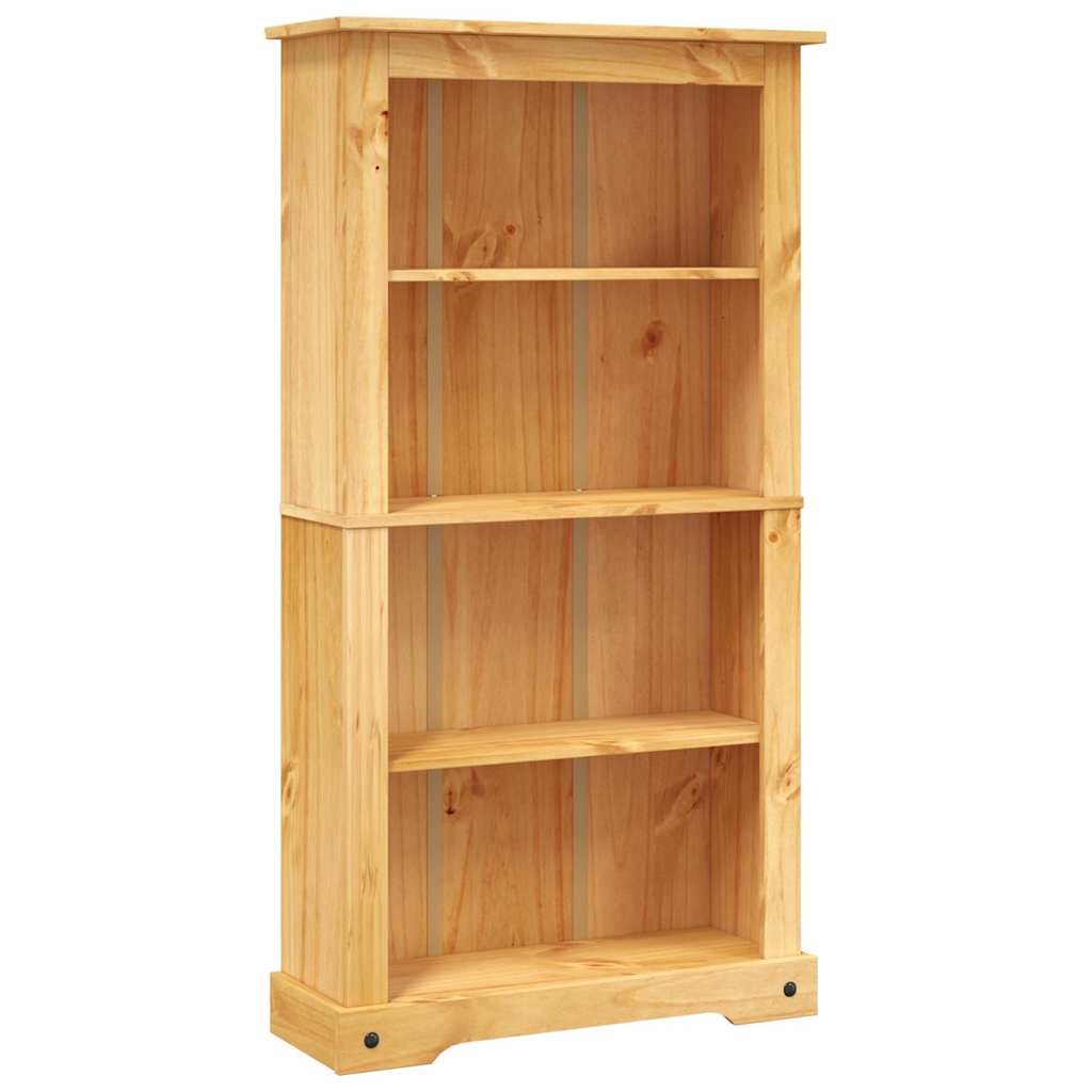 8718475526230_a_en_hd_1 vidaXL 4-Tier Bookcase Mexican Pine Corona Range 80x29x150 cm - Image 2