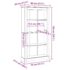 vidaXL 4-Tier Bookcase Mexican Pine Corona Range 80x29x150 cm - Image 9