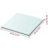 vidaXL Shelf Panel Glass Clear 20x20 cm - Image 3