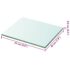 vidaXL Shelf Panel Glass Clear 20x25 cm - Image 3