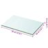 vidaXL Shelf Panel Glass Clear 30x20 cm - Image 3