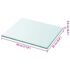 vidaXL Shelf Panel Glass Clear 30x25 cm - Image 3