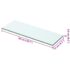 vidaXL Shelf Panel Glass Clear 50x12 cm - Image 3