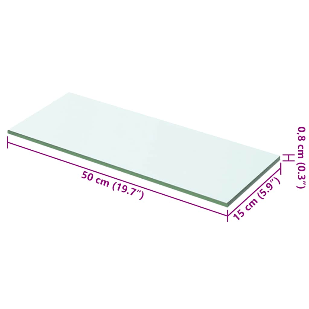 8718475526971_g_en_hd_2 vidaXL Shelf Panel Glass Clear 50x15 cm - Image 3