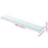 vidaXL Shelf Panel Glass Clear 100x15 cm - Image 3